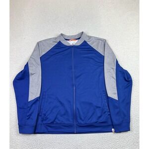 CBUK by Cutter & Buck Jacket Mens XL Blue Gray Full Zip Performance Track Poly